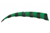 Krocaní letka - pravá (RW) - délka 4" - PRUHOVANÁ - zelená/černá
