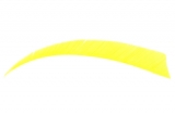 Krocaní letka pravá (RW) - délka 5" - zářivě žlutá