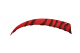 Krocaní letka - pravá (RW) - délka 5" - ZEBRA - červená/černá