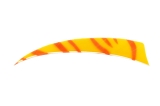 Krocaní letka - pravá (RW) - délka 5" - ZEBRA - žlutá/oranžová