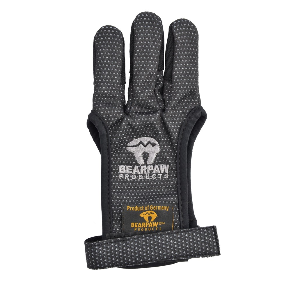Střelecká textilní rukavice Bearpaw Black - 3prstá