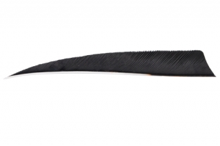Krocaní letka pravá (RW) - délka 3" - černá