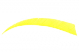 Krocaní letka pravá (RW) - délka 5" - zářivě žlutá